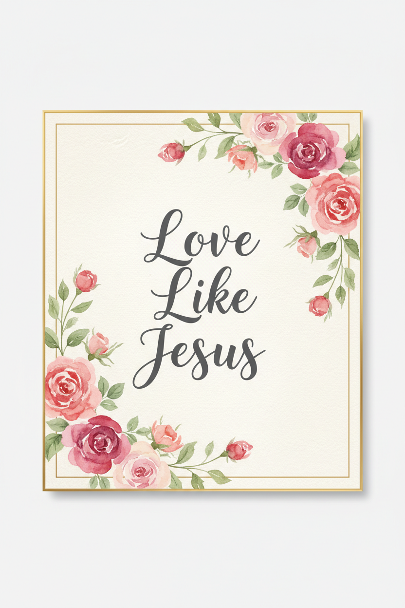 Love Like Jesus — Love Wall Art Printable